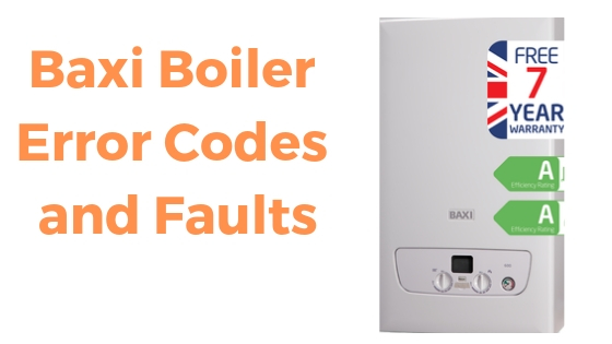 Baxi Boiler Error Codes and Faults: Manufacturer Codes